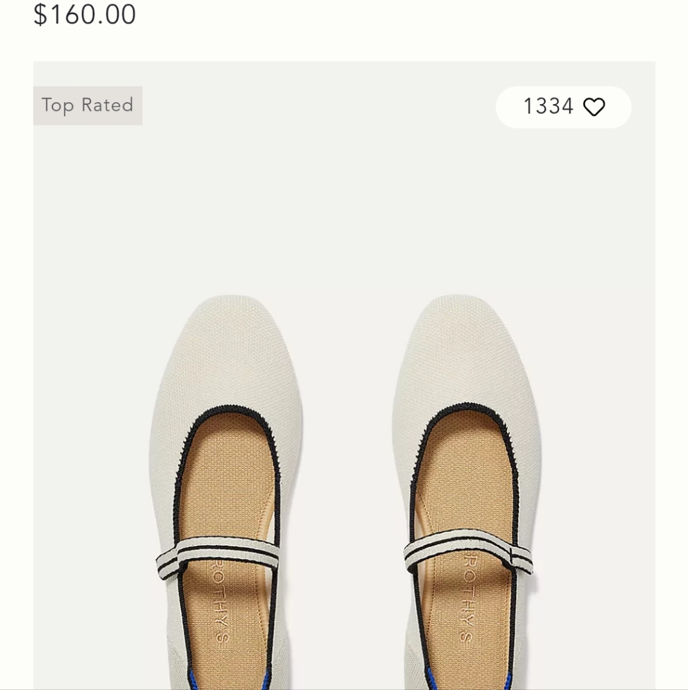 Rothy's White and Black Flats